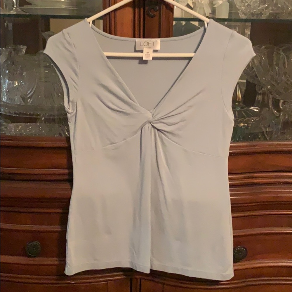 Loft blue top size s petite